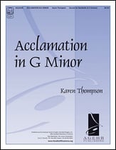 Acclamation in G Minor Handbell sheet music cover